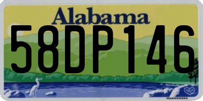 AL license plate 58DP146