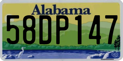 AL license plate 58DP147