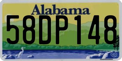 AL license plate 58DP148