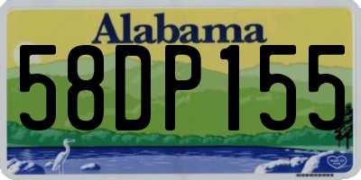 AL license plate 58DP155