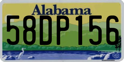 AL license plate 58DP156
