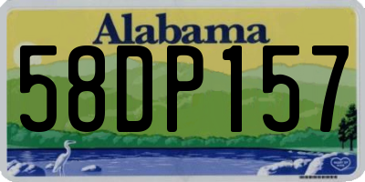 AL license plate 58DP157