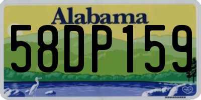 AL license plate 58DP159