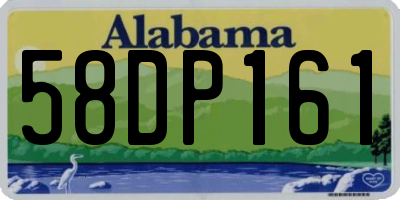 AL license plate 58DP161