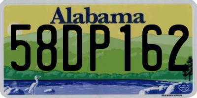 AL license plate 58DP162