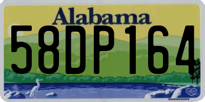 AL license plate 58DP164