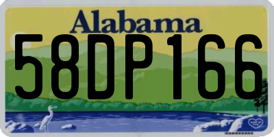 AL license plate 58DP166