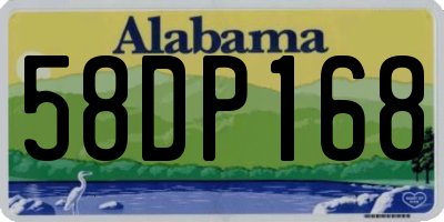 AL license plate 58DP168