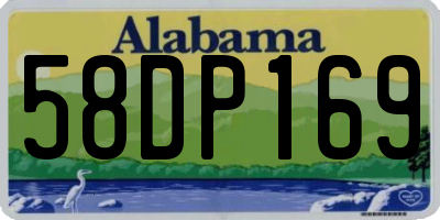 AL license plate 58DP169