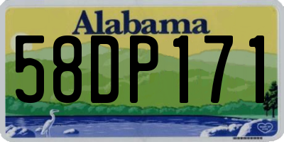 AL license plate 58DP171