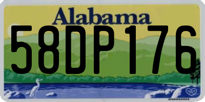 AL license plate 58DP176