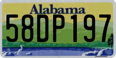 AL license plate 58DP197