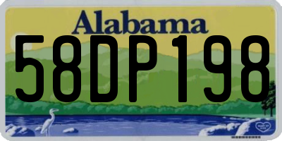 AL license plate 58DP198