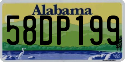 AL license plate 58DP199