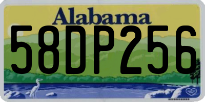 AL license plate 58DP256
