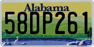 AL license plate 58DP261