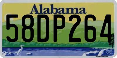 AL license plate 58DP264