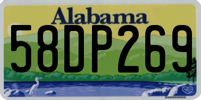 AL license plate 58DP269
