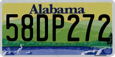 AL license plate 58DP272
