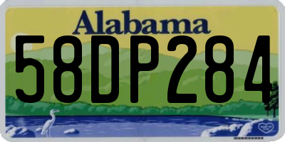 AL license plate 58DP284