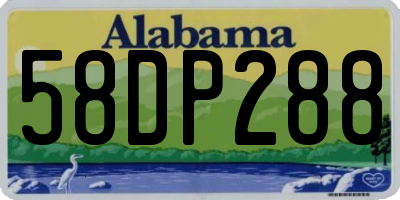 AL license plate 58DP288