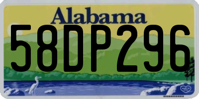 AL license plate 58DP296