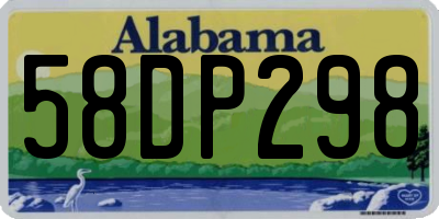 AL license plate 58DP298