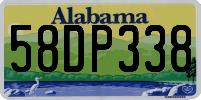 AL license plate 58DP338