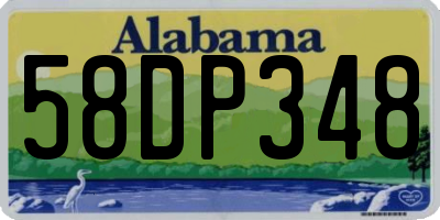 AL license plate 58DP348