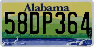 AL license plate 58DP364