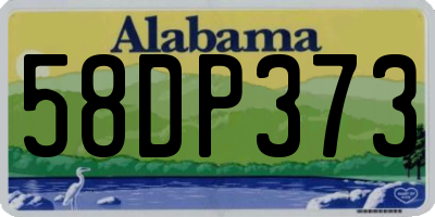 AL license plate 58DP373