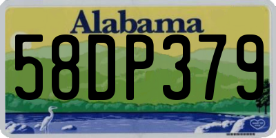 AL license plate 58DP379