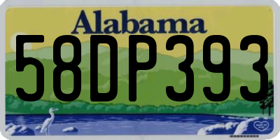 AL license plate 58DP393
