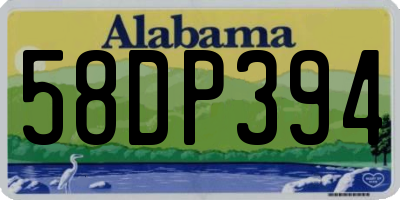 AL license plate 58DP394