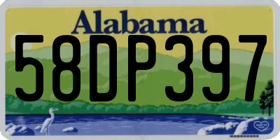 AL license plate 58DP397