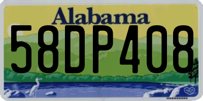 AL license plate 58DP408