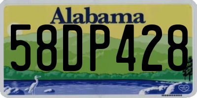 AL license plate 58DP428