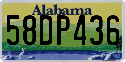 AL license plate 58DP436