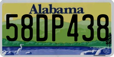 AL license plate 58DP438