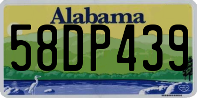AL license plate 58DP439
