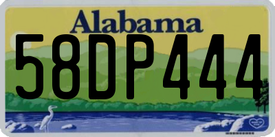 AL license plate 58DP444
