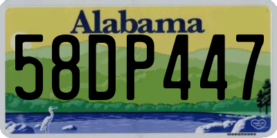 AL license plate 58DP447