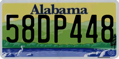 AL license plate 58DP448