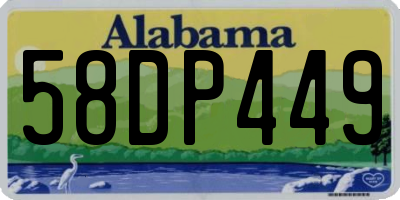 AL license plate 58DP449