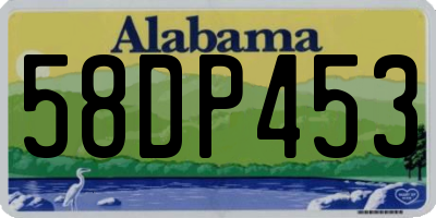 AL license plate 58DP453