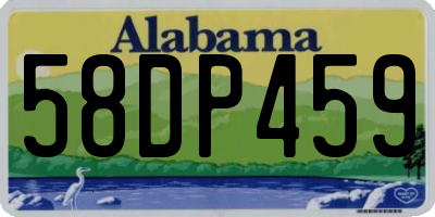 AL license plate 58DP459