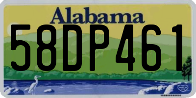 AL license plate 58DP461