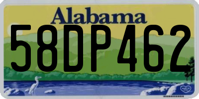 AL license plate 58DP462