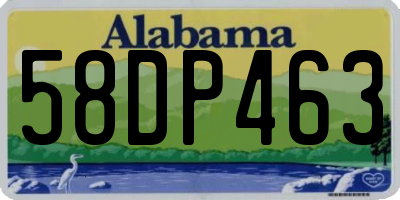 AL license plate 58DP463
