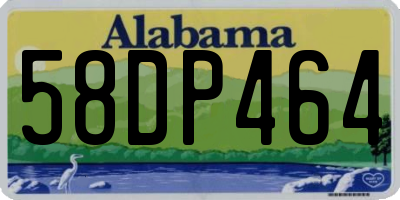 AL license plate 58DP464